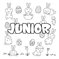 JUNIOR - Easter background coloring
