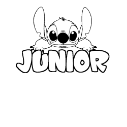 JUNIOR - Stitch background coloring