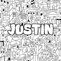 JUSTIN - City background coloring