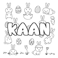 KAAN - Easter background coloring