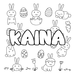KAINA - Easter background coloring