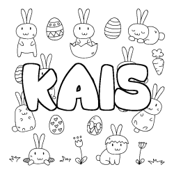 KAIS - Easter background coloring