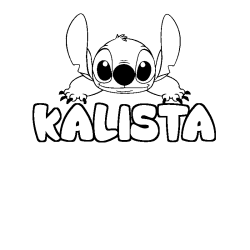 KALISTA - Stitch background coloring