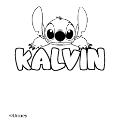 KALVIN - Stitch background coloring