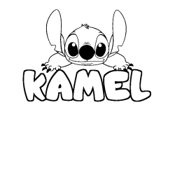 KAMEL - Stitch background coloring