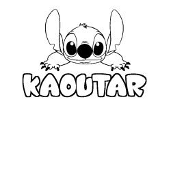 KAOUTAR - Stitch background coloring