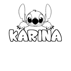 KARINA - Stitch background coloring