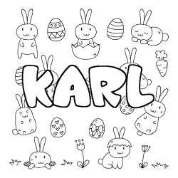 KARL - Easter background coloring
