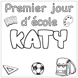 KATY - School First day background coloring