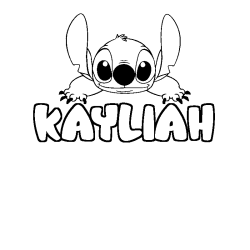 KAYLIAH - Stitch background coloring