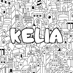 KELIA - City background coloring