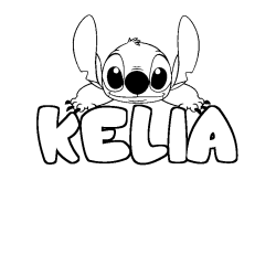 KELIA - Stitch background coloring