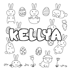 KELLYA - Easter background coloring