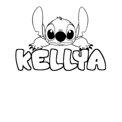 KELLYA - Stitch background coloring