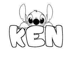 KEN - Stitch background coloring