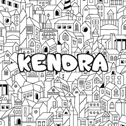 KENDRA - City background coloring