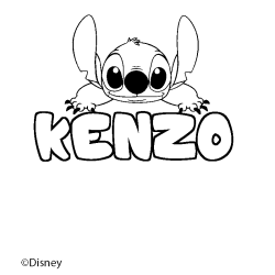 KENZO - Stitch background coloring