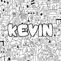 KEVIN - City background coloring