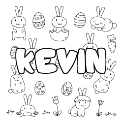 KEVIN - Easter background coloring