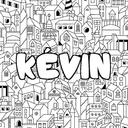 K&Eacute;VIN - City background coloring