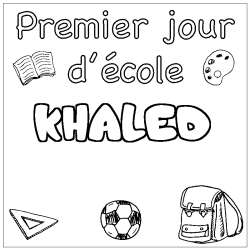KHALED - School First day background coloring