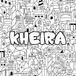 KHEIRA - City background coloring