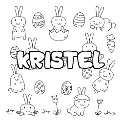 KRISTEL - Easter background coloring
