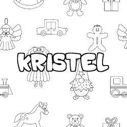 KRISTEL - Toys background coloring
