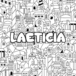 LAETICIA - City background coloring
