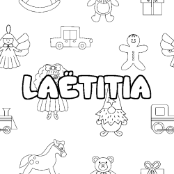 LA&Euml;TITIA - Toys background coloring