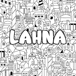 LAHNA - City background coloring
