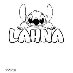 LAHNA - Stitch background coloring