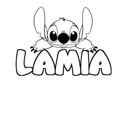 LAMIA - Stitch background coloring