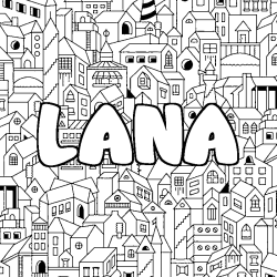LANA - City background coloring