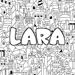 LARA - City background coloring
