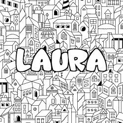 LAURA - City background coloring
