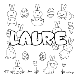 LAURE - Easter background coloring