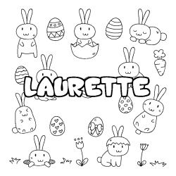 LAURETTE - Easter background coloring