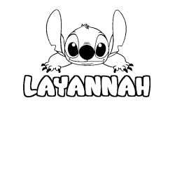 LAYANNAH - Stitch background coloring