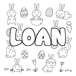 LOAN - Easter background coloring