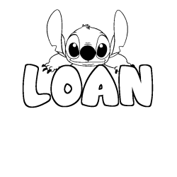 LOAN - Stitch background coloring