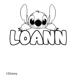 LOANN - Stitch background coloring