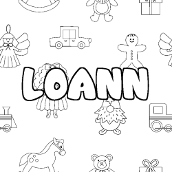 LOANN - Toys background coloring