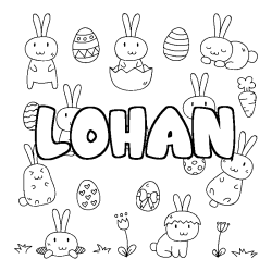 LOHAN - Easter background coloring