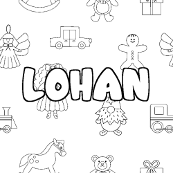 LOHAN - Toys background coloring