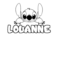 LOUANNE - Stitch background coloring