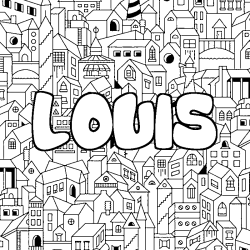 LOUIS - City background coloring