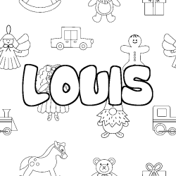 LOUIS - Toys background coloring