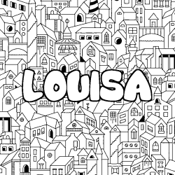 LOUISA - City background coloring