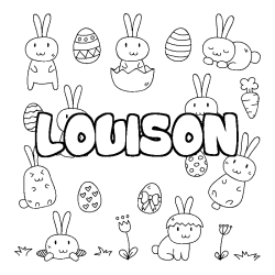 LOUISON - Easter background coloring